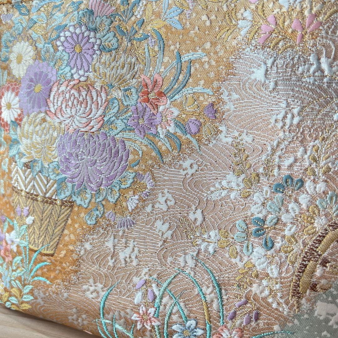 西陣織 A4対応 帯リメイク トートバッグ 和装バッグ ショルダー