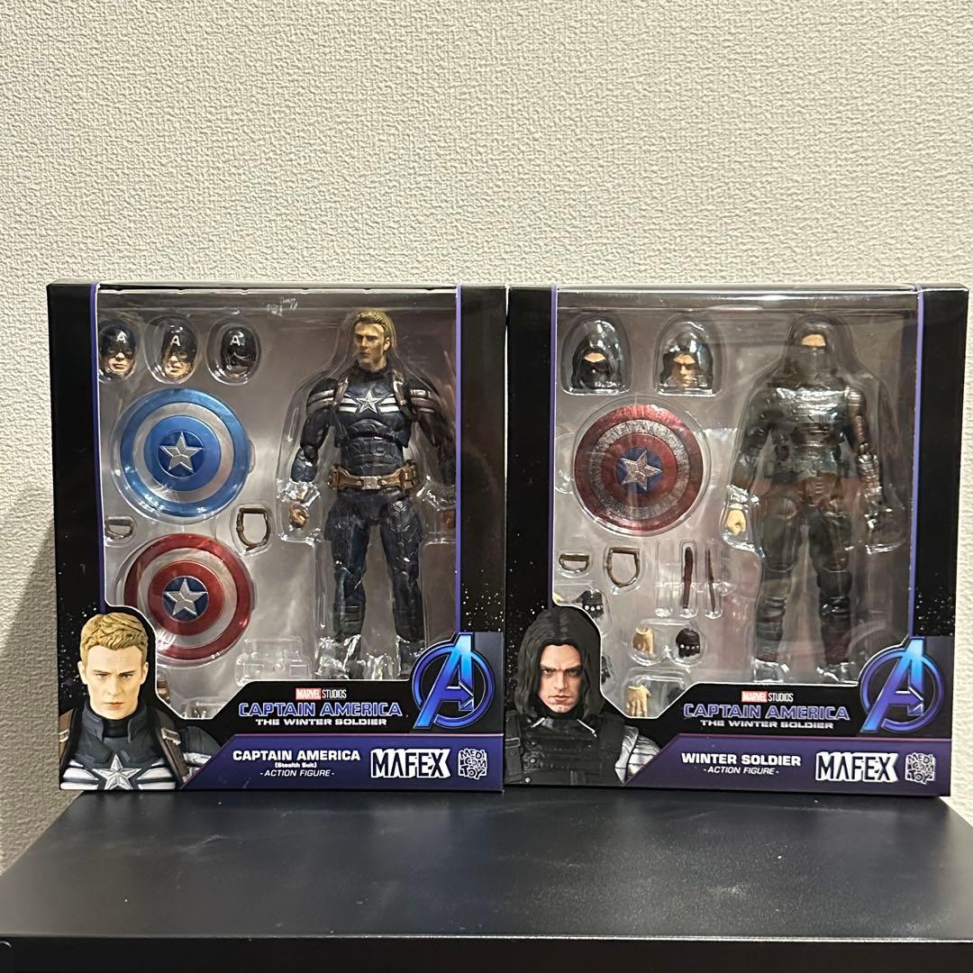 MAFEX No.202、203 キャプテン・アメリカ&ウィンターソルジャー - メルカリ