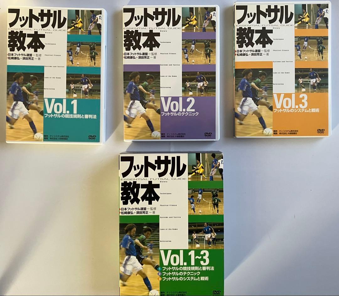 フットサル教本、フットサルナビ付録DVDセット 15枚