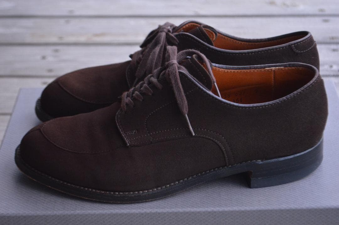 美品　ALDEN　Vチップ　6.5D　ダークブラウン　モディファイドラスト