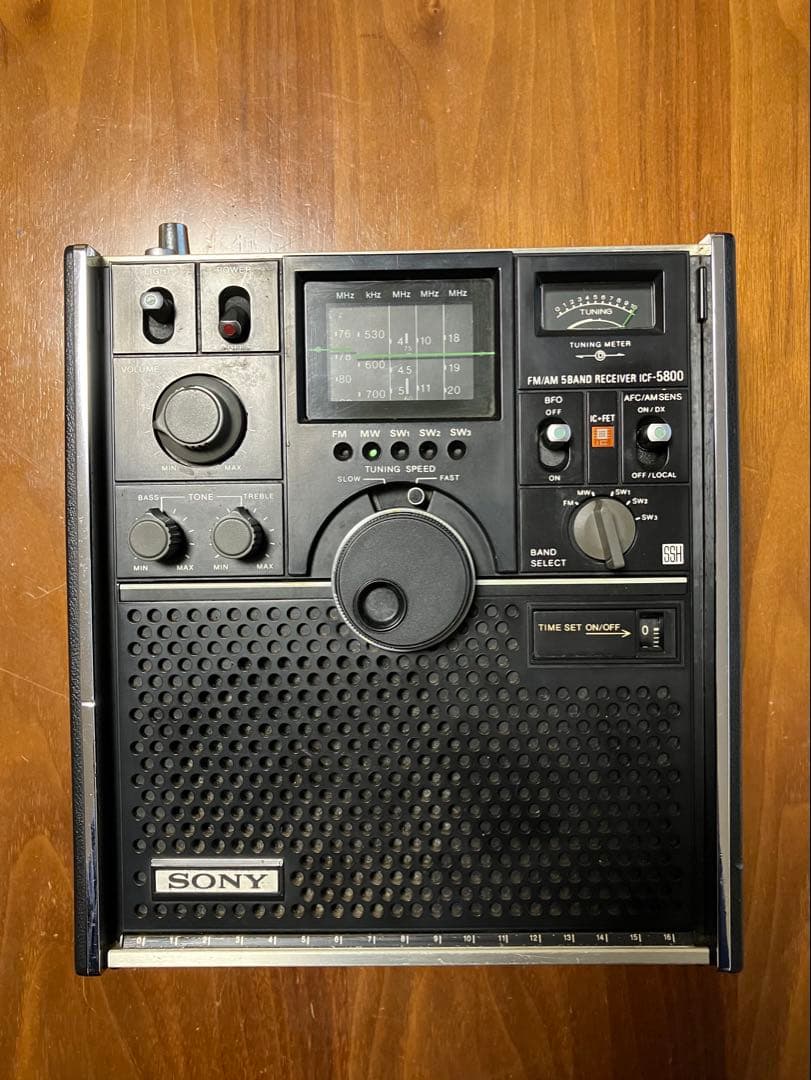 ソニースカイセンサーICF5800 BCLラジオ　ジャンク品 ジャンク SONYスカイセンサー ICF-5800 BCLラジオ - メルカリ