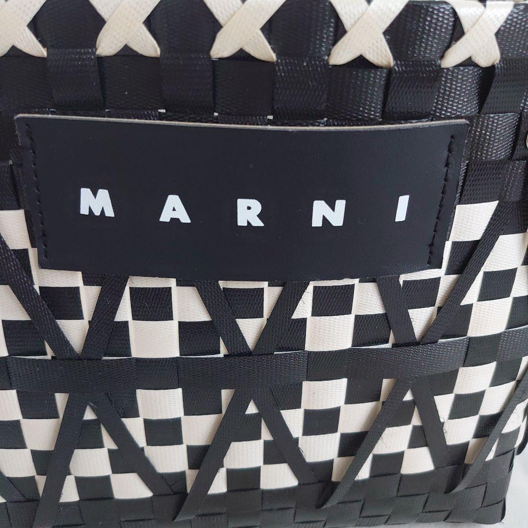 MARNI チェック柄 かごバッグ 中型 - メルカリ