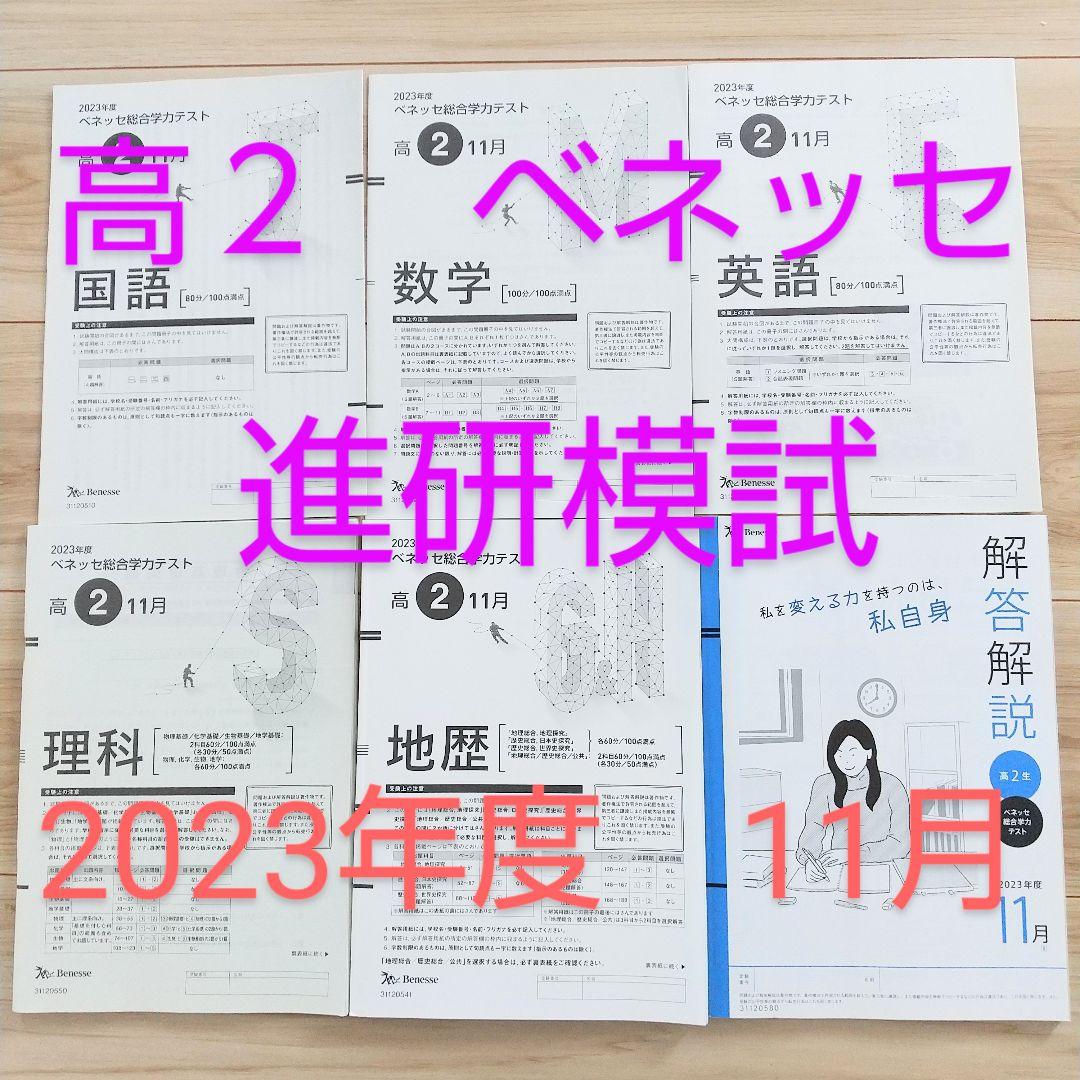 高2 ベネッセ 総合学力テスト 11月 2023年度 進研模試 解説解答付