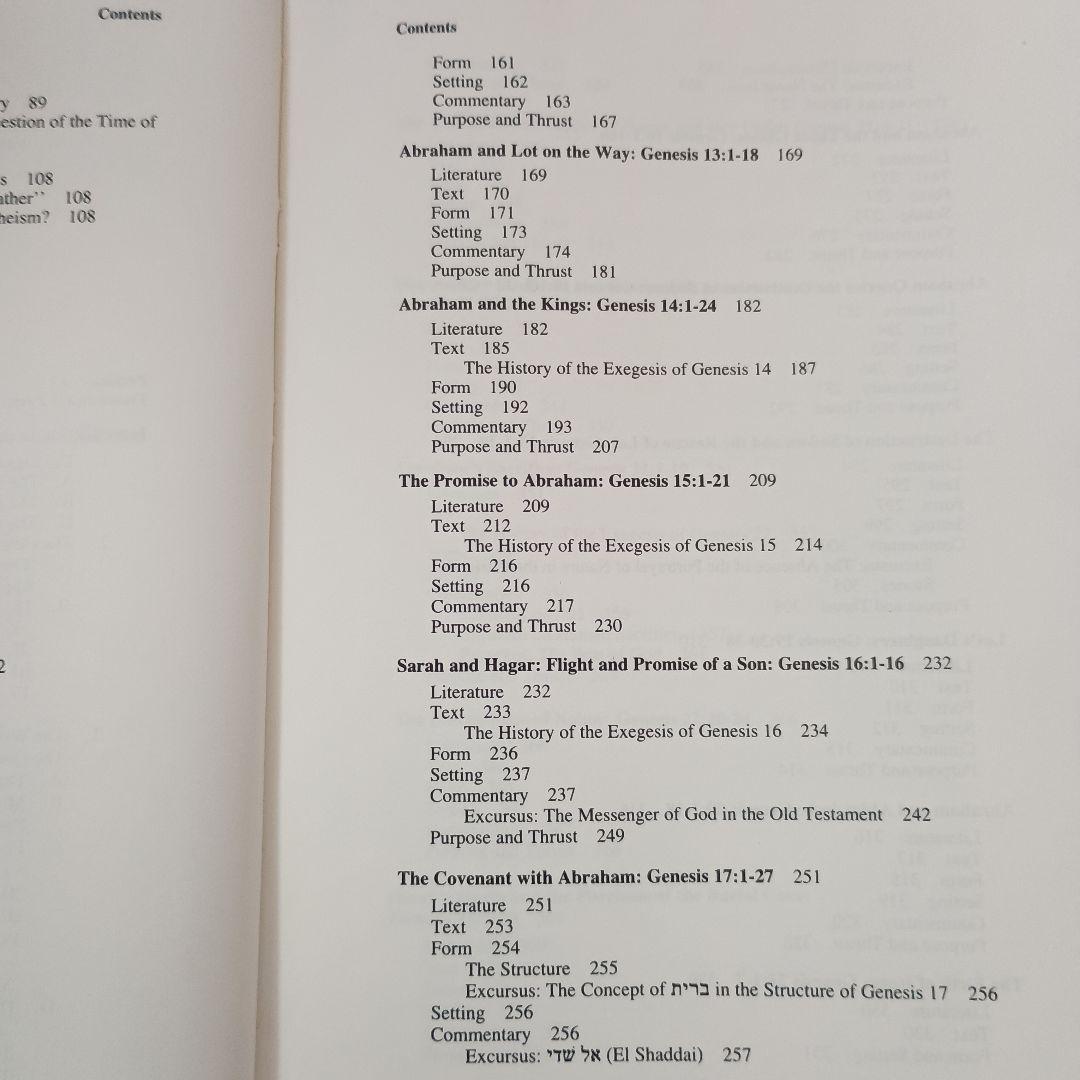 創世記注解；C.ヴェスターマン著　 \"GENESIS\" 全3巻揃　　英訳版