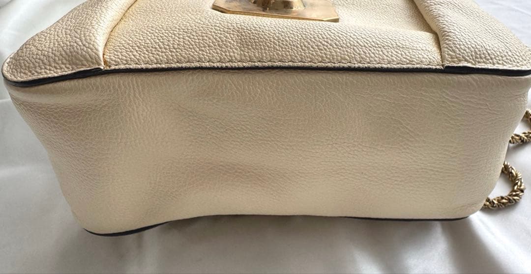 Chloe♡クロエ 2way エルシー ショルダーバッグ ターンロック ベージュ