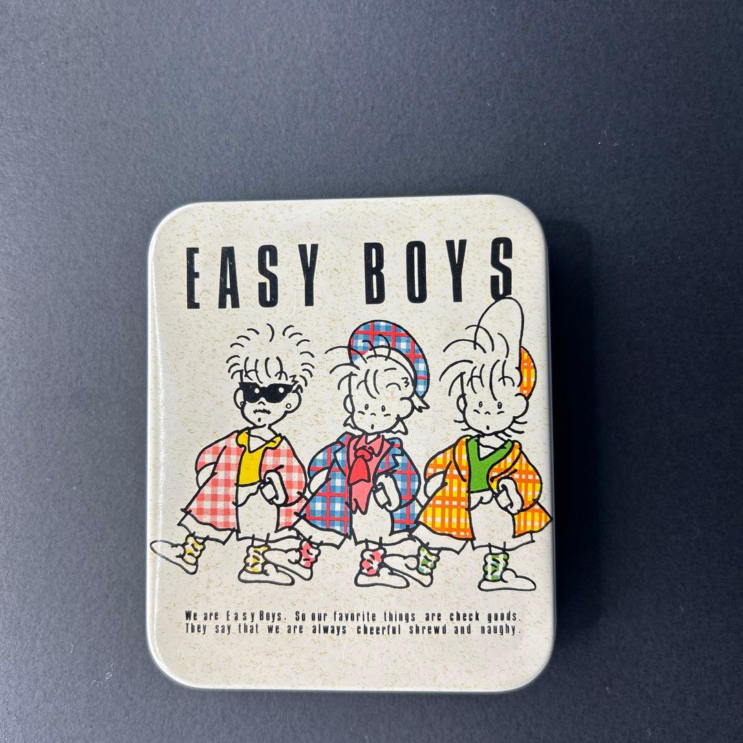 昭和レトロ チェッカーズ風EASY BOYS イージーボーイズ 缶ケース