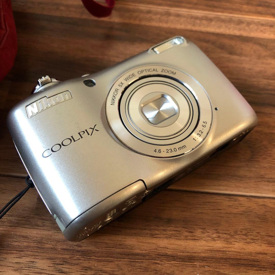 Nikon COOLPIX L26 シルバー デジタルカメラ ケース付 - メルカリ