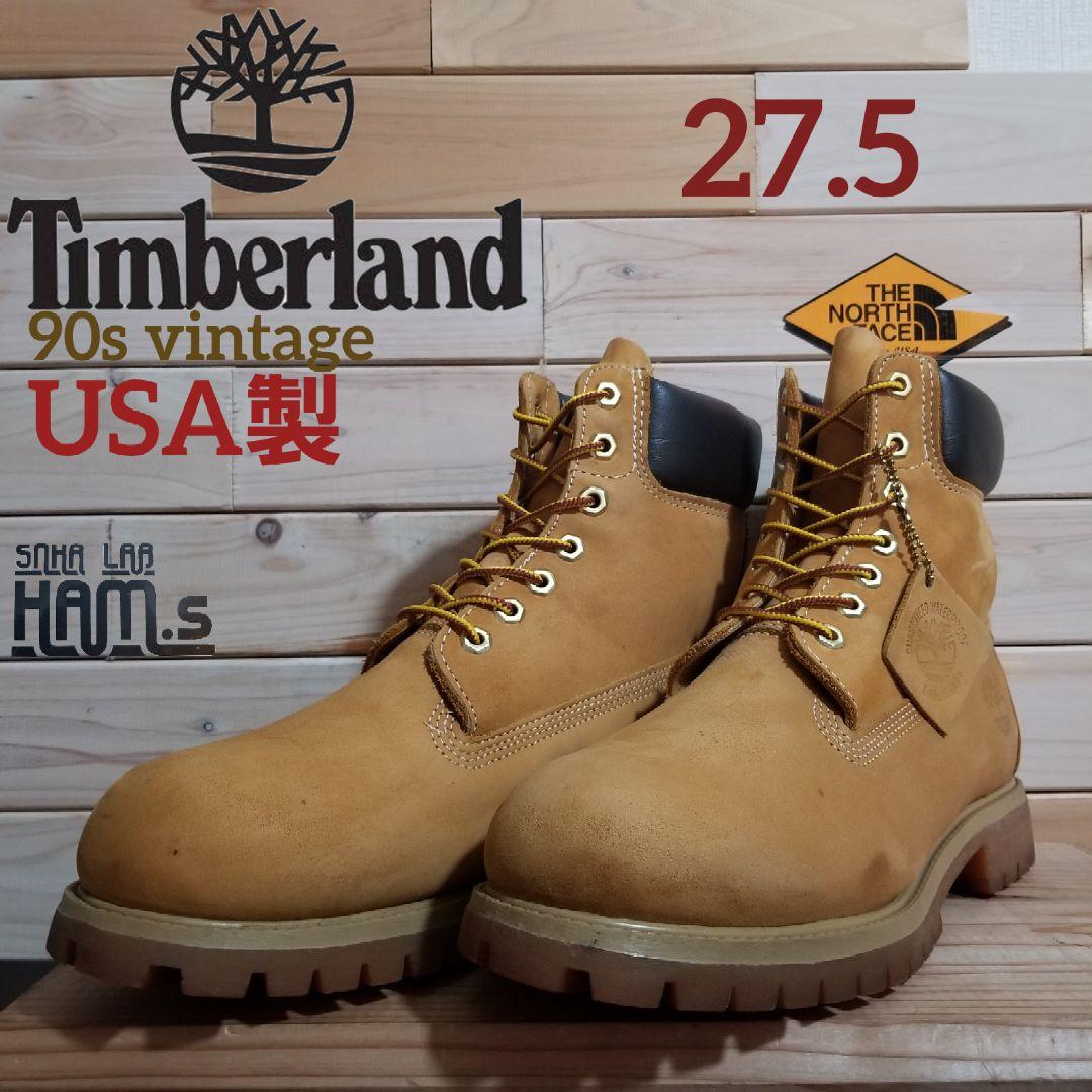 極美品 90s USA製 希少 ティンバーランド 6インチ プレミアム 27.5