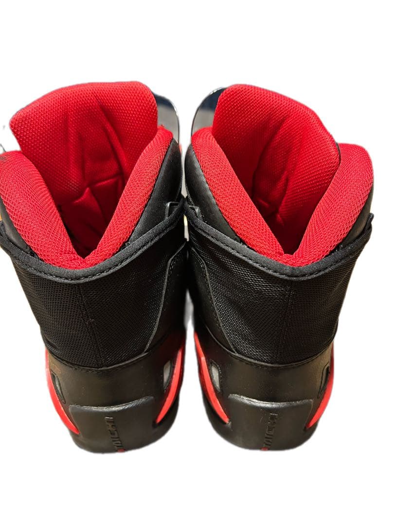 TAICHI バイク用靴 ブラック/レッド ライディングシューズ 26cm TAICHI