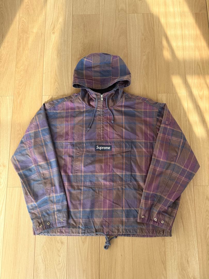 ジャケット・アウター (M)Supreme Cotton Utility Anorak Plaid Size L - Supreme Cotton Utility Anorak (Purple Plaid)(SS24) | eBay