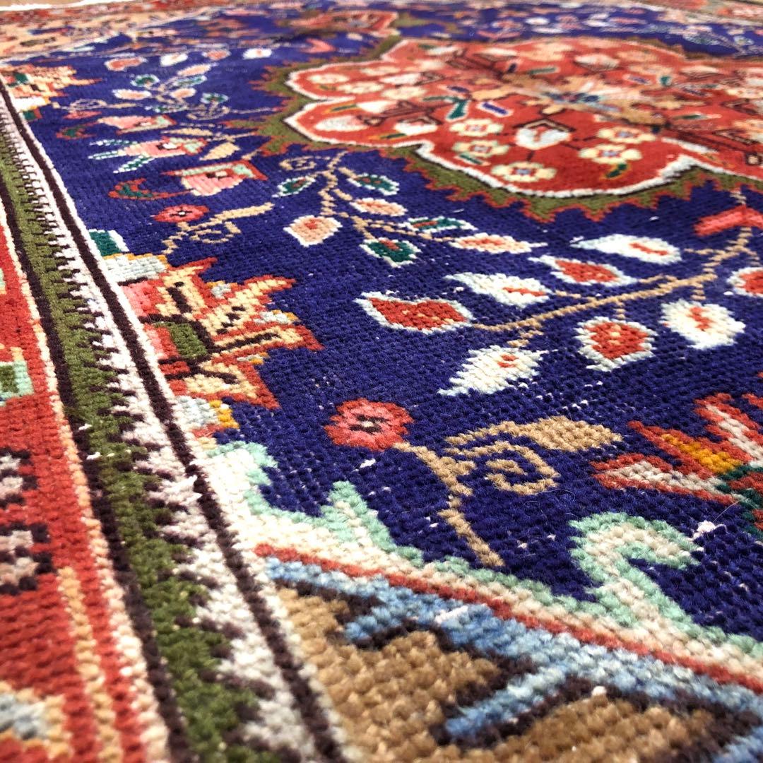 ペルシャ絨毯 ヴィンテージラグ 147×97cm 手織り オールドpersia