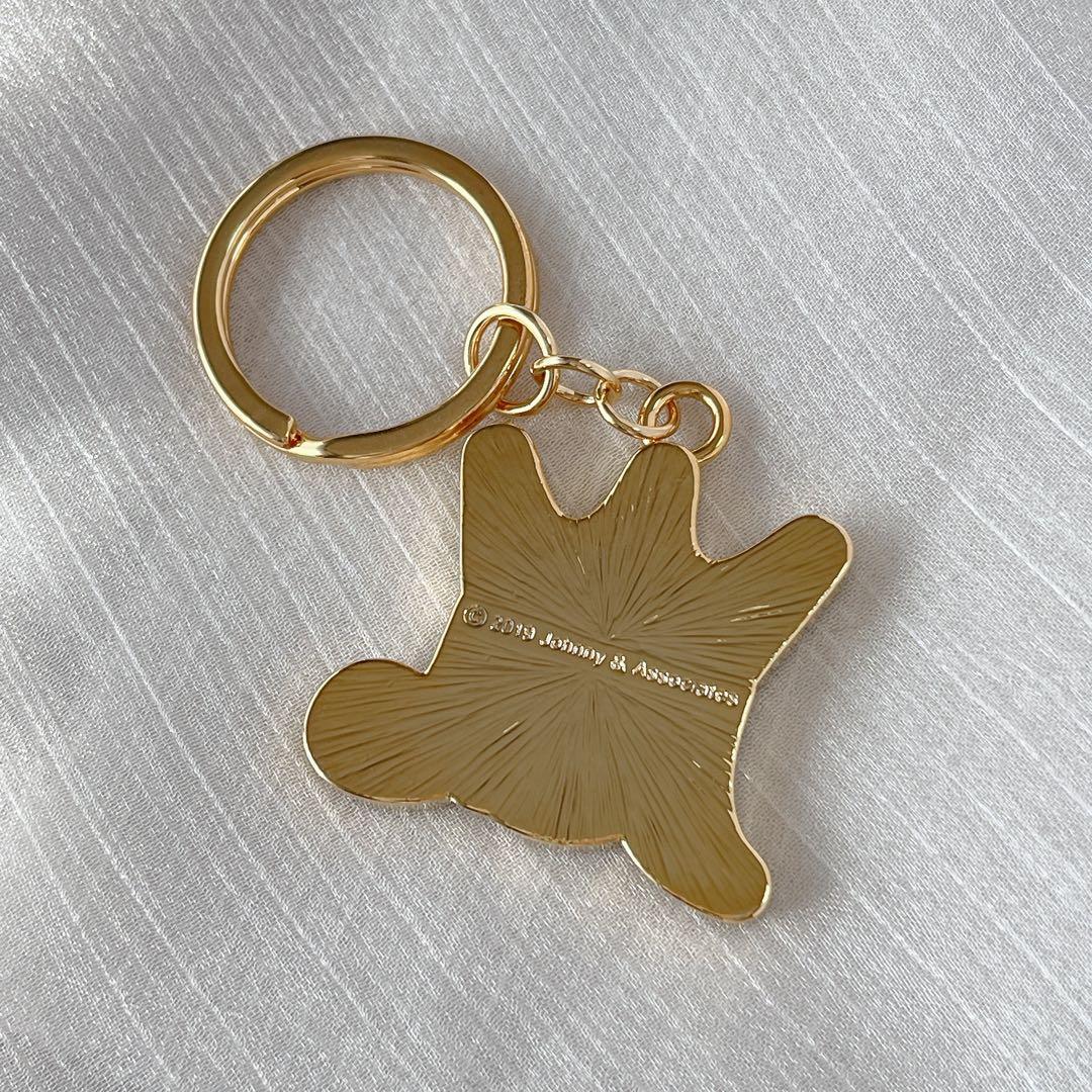 新品未使用】嵐を旅する展覧会 スワロフスキーキーホルダー ゴールド