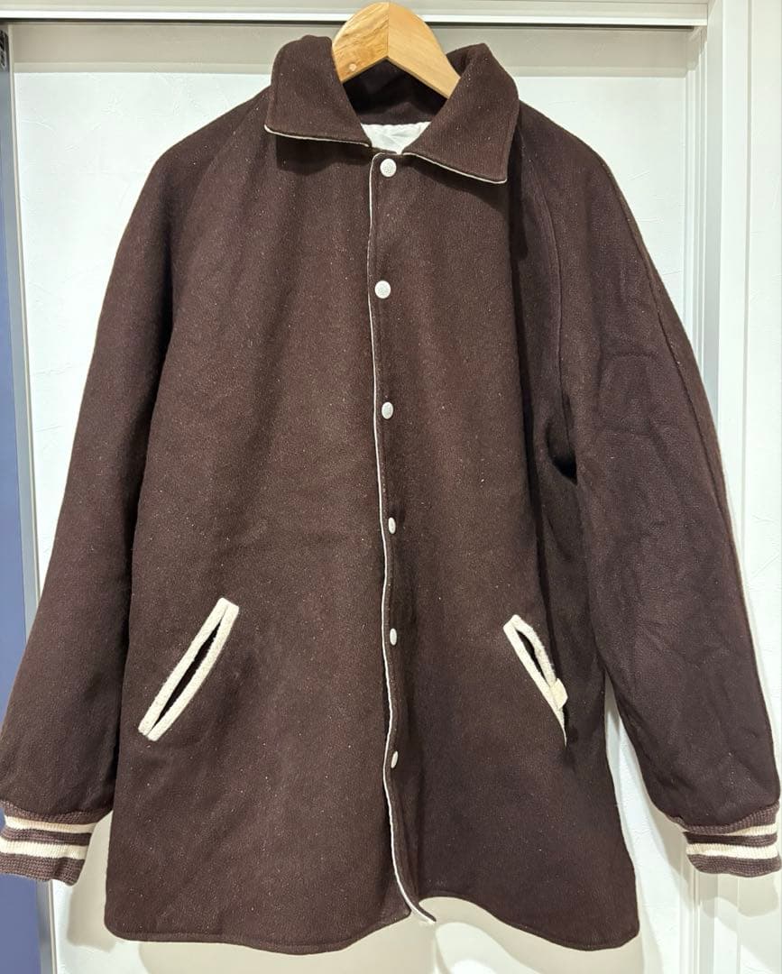 MAPLE リバーシブル スタジャン ヴィンテージ 豪華チェーンステッチ 70s MAPLE コーデュロイ スタジャン アワード