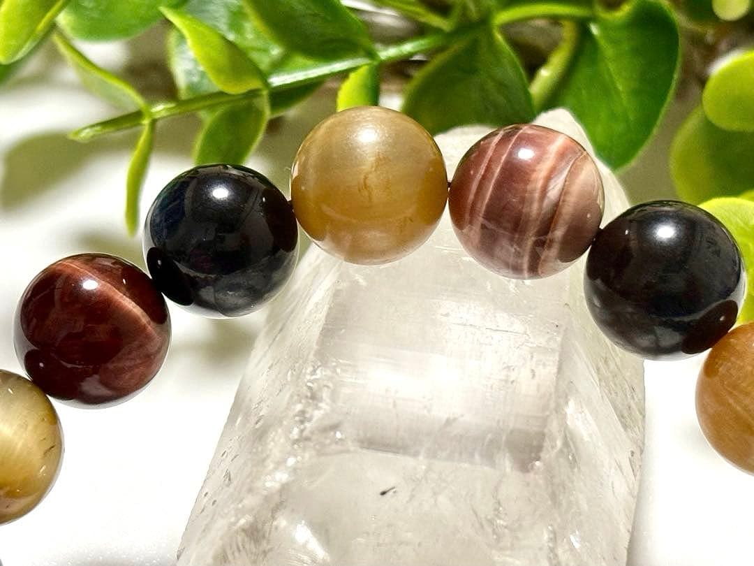 ゆたぽん様専用 究極品質 幻のパーティーカラーナチュラルタイガーアイ