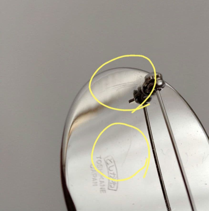 昭和レトロ 俊兼 としかね 有田焼 陶器製 花 小花 ブローチ 青 水色 レトロ