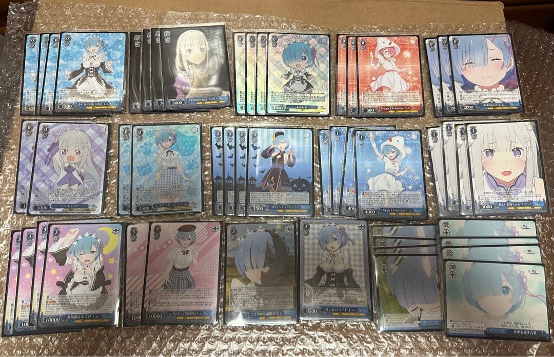 ヴァイス　リゼロ　レムデッキ ＋ パーツ ＋ vol.3の4コン分 ここから始めるWS:Re:ゼロから始める異世界生活 Vol.3【構築雑記】｜しむ