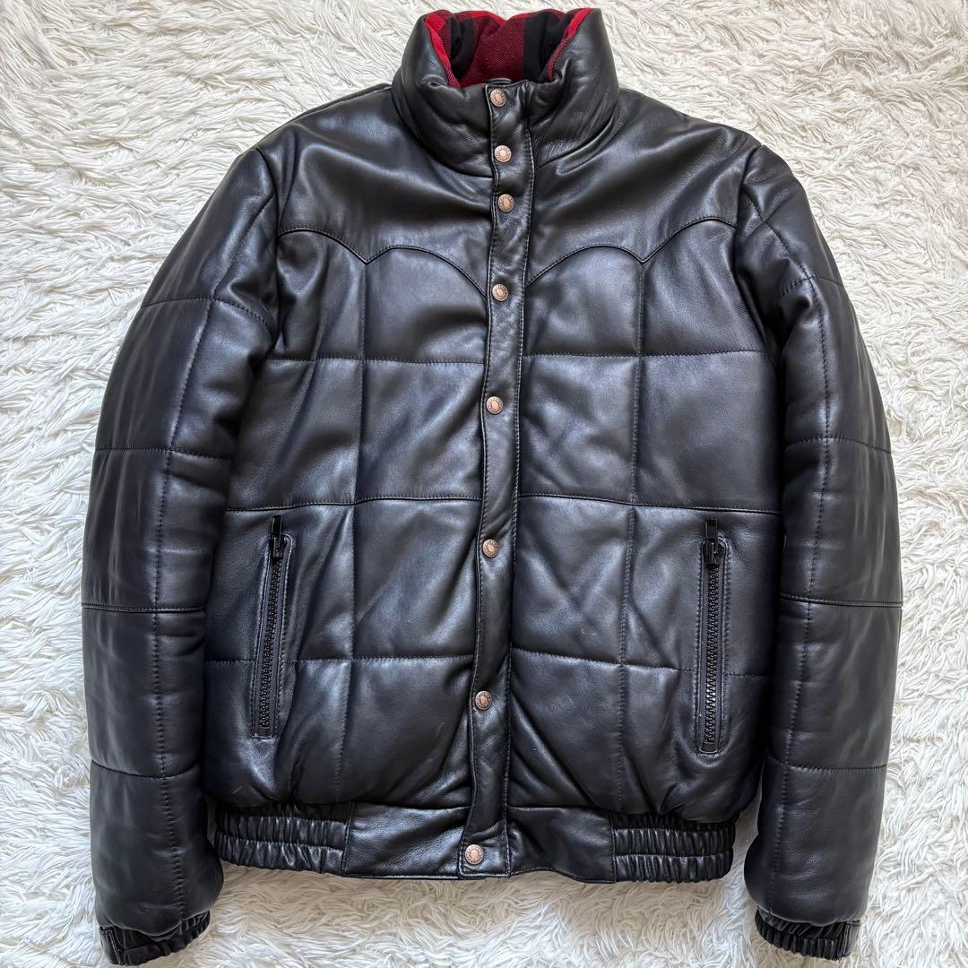 フリーダム 羊革 シープレザー ダウンジャケット ブラック Mサイズ