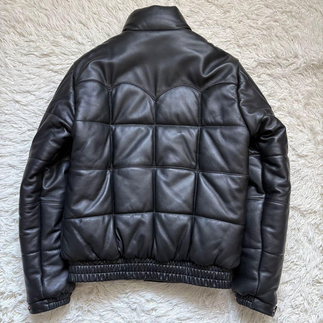 フリーダム 羊革 シープレザー ダウンジャケット ブラック Mサイズ