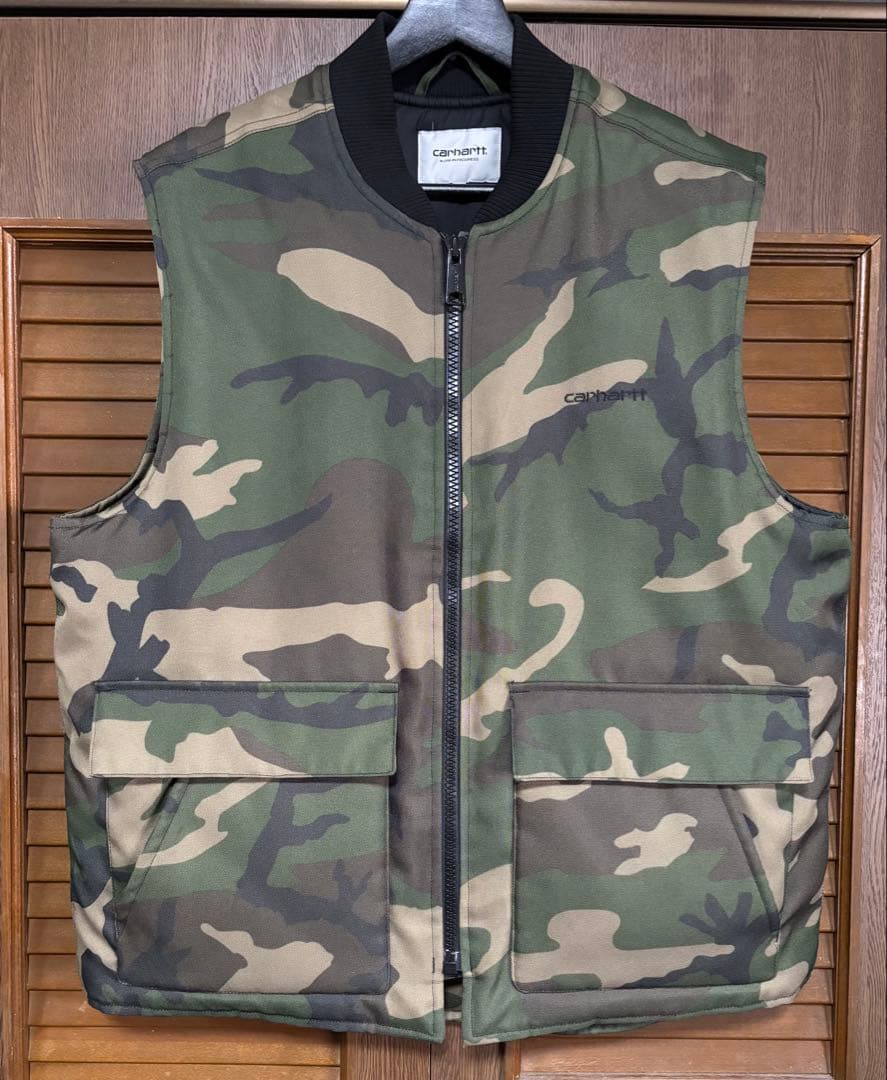 Carhartt カーハート 迷彩 カモ ダウン ベスト Lサイズ - メルカリ