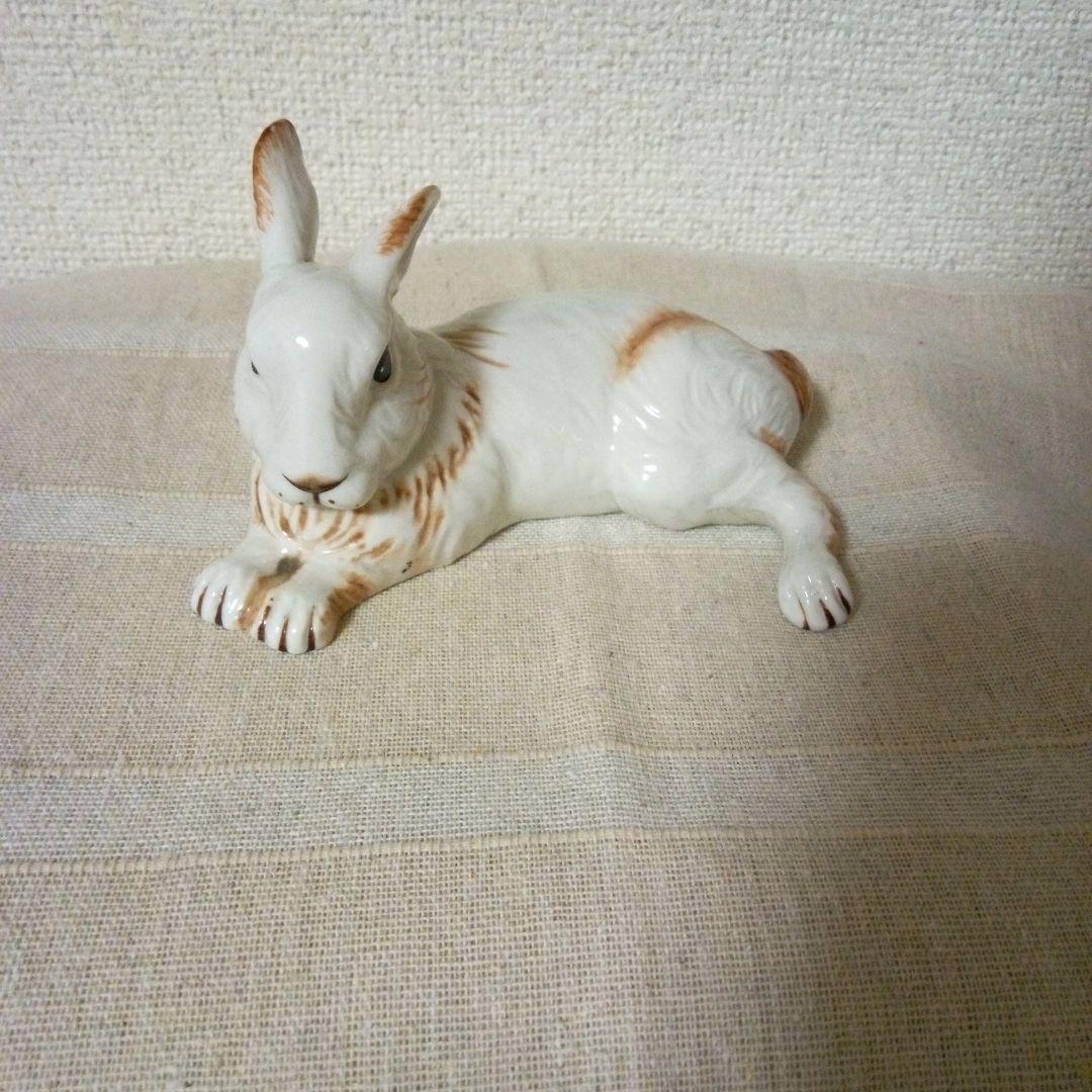 Villeroy&Bochビレロイ&ボッホ　陶器　置物　ウサギ　ヴィンテージ Villeroy&Bochビレロイ&ボッホ 陶器 置物 ウサギ ヴィンテージ