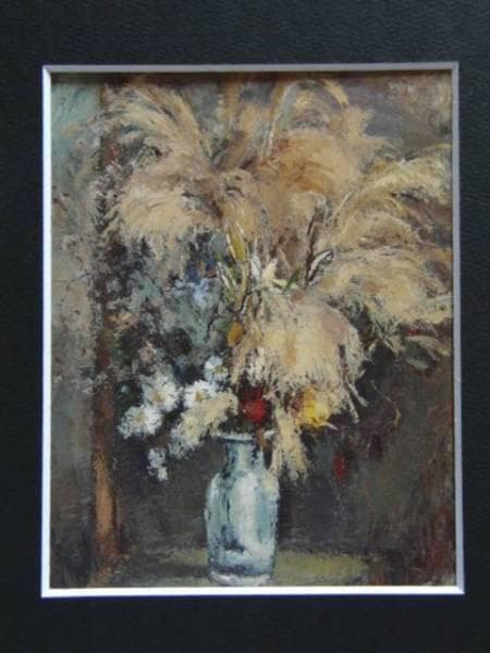 Y. Tokairin油彩画 花瓶の花 10％値下げしました！
