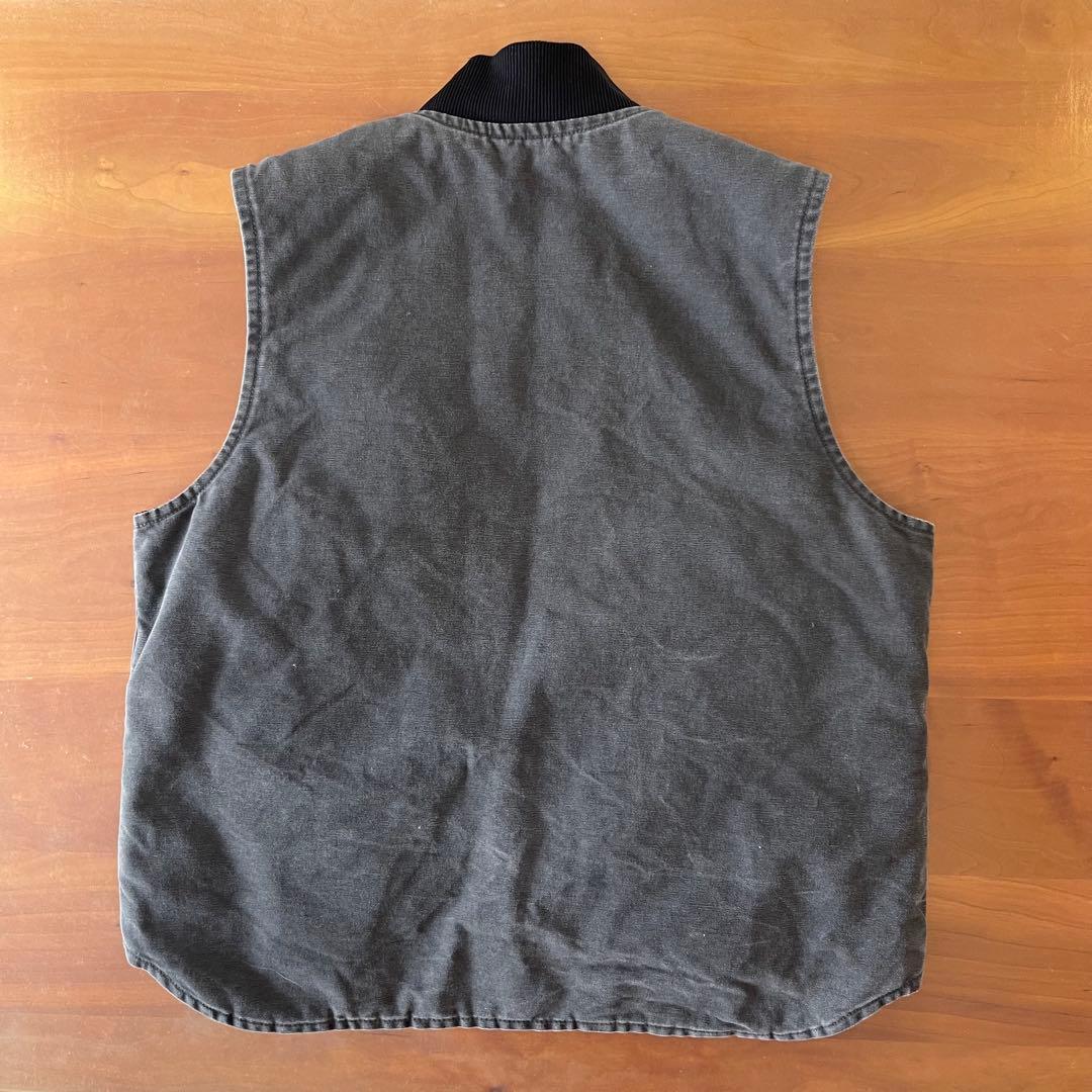 ☆carhartt vtg ダックベスト V02 029 L☆グレー☆フェード - メルカリ