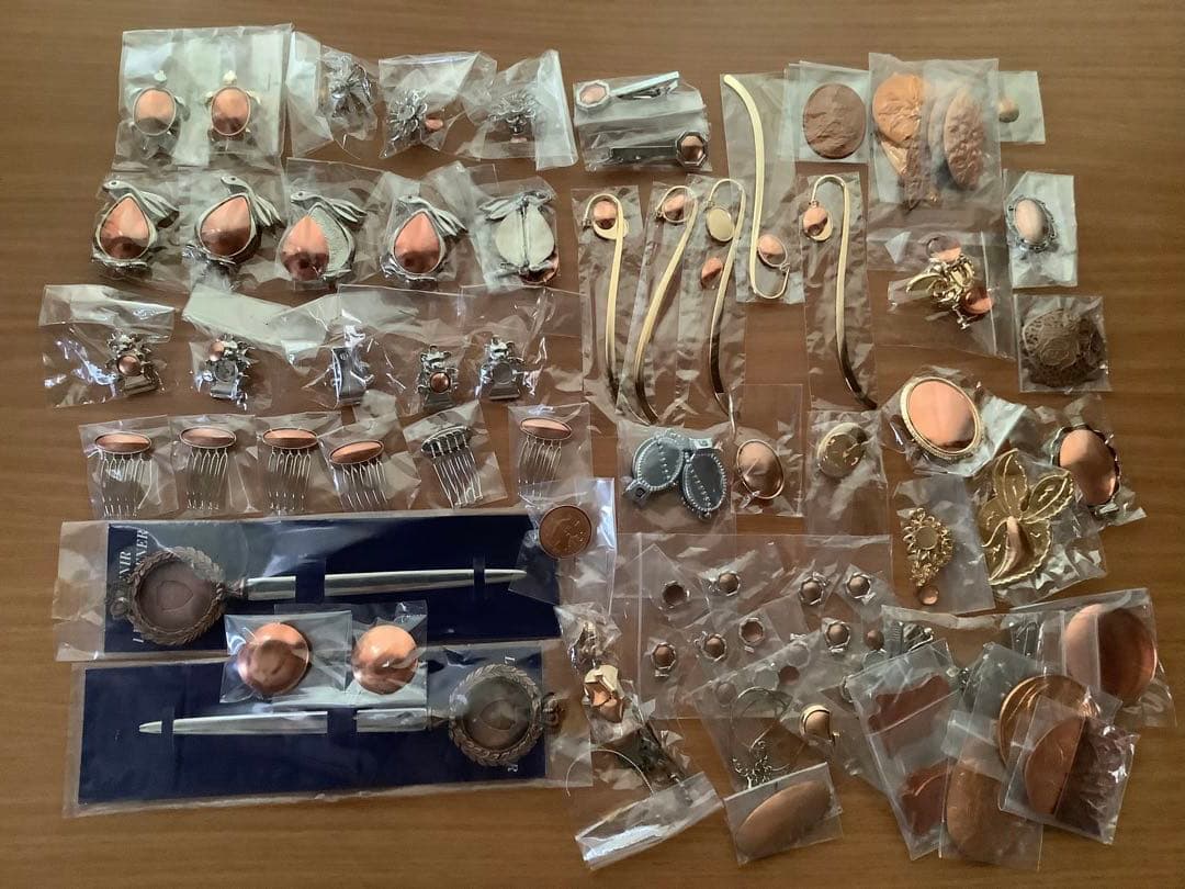 S IZUKA様専用】七宝 素材 銅板 アクセサリーキット - メルカリ