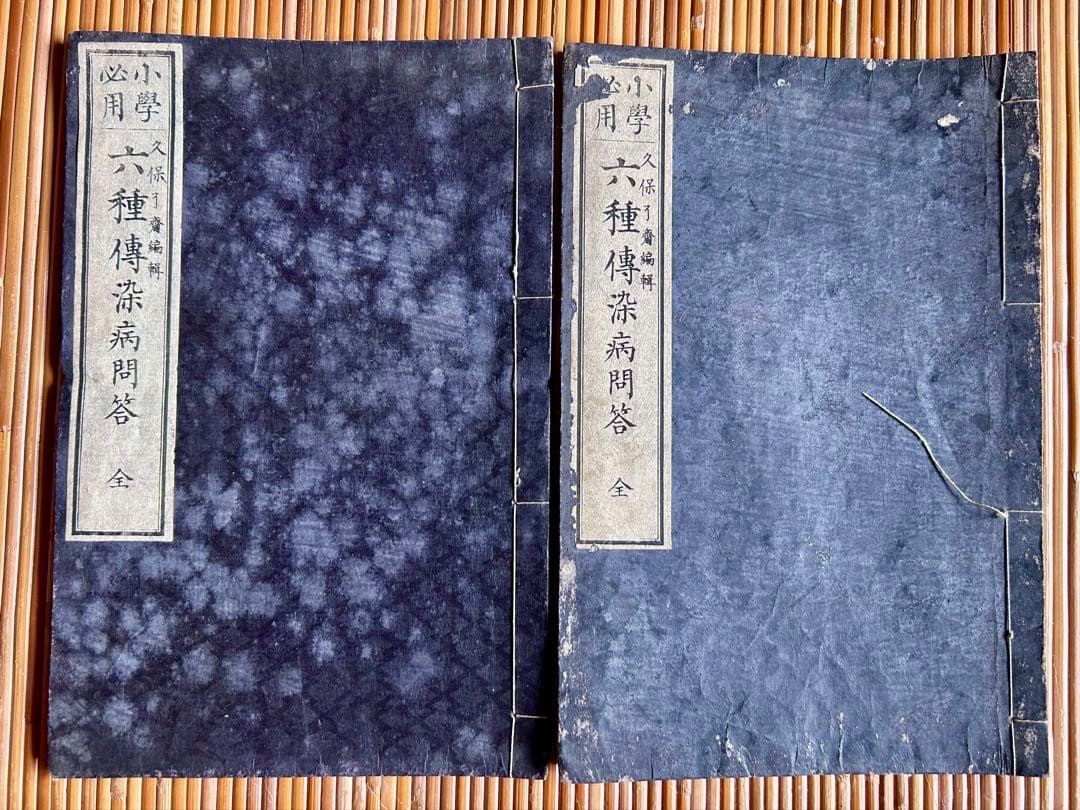 小学必要 久保良斎 編 六種伝染病問答 全2冊セット 明治14年刻生 28日23時迄！”【25周年セール】 【小森草木染工房 小森久】 特選博多織