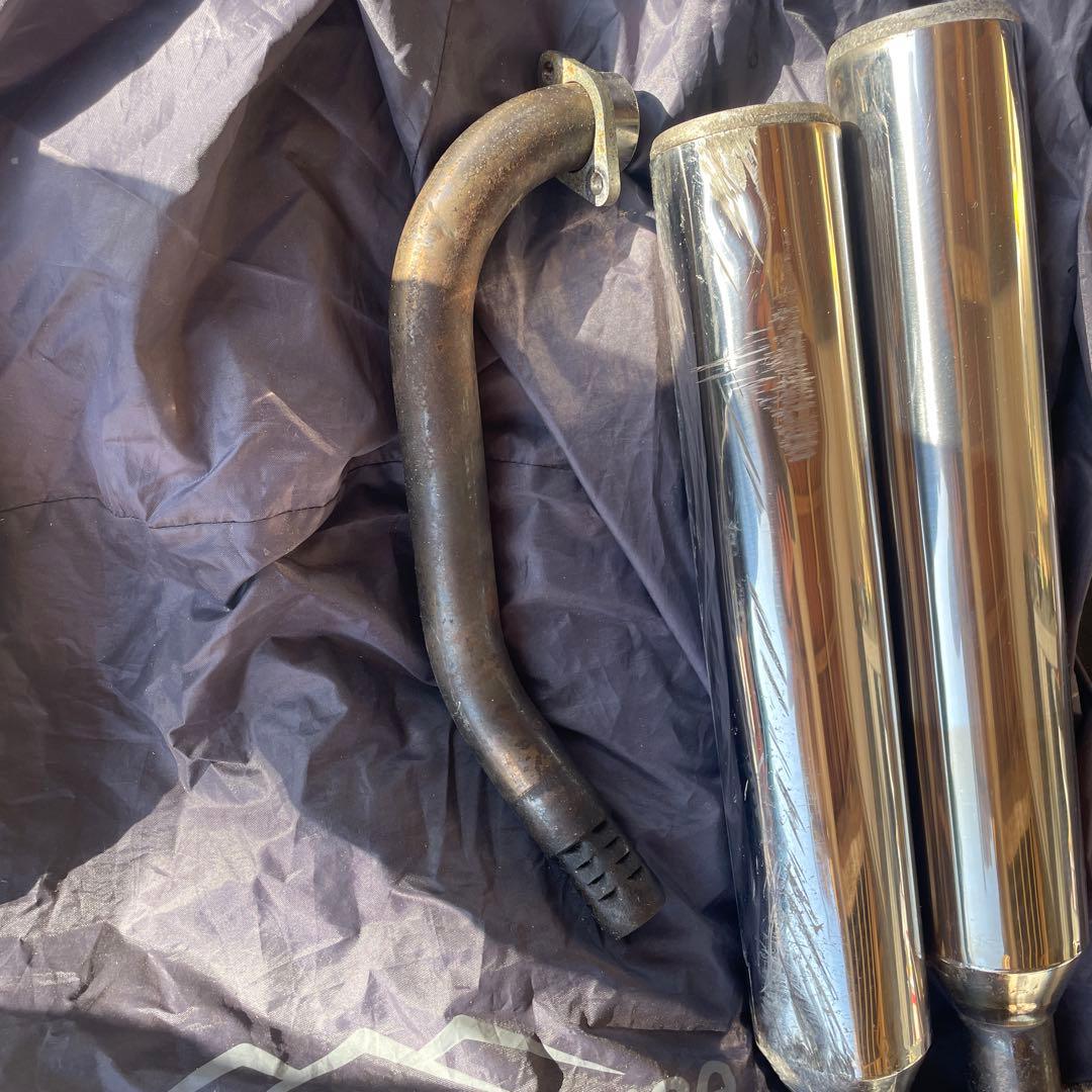 マグザム❗️SG17J OVERレーシング ツインマフラー 2本出し