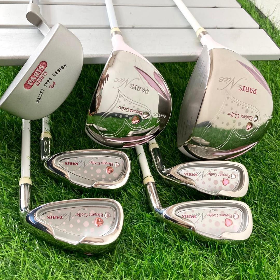 レディース パリス エレガントゴルファー ゴルフクラブ7本セット L
