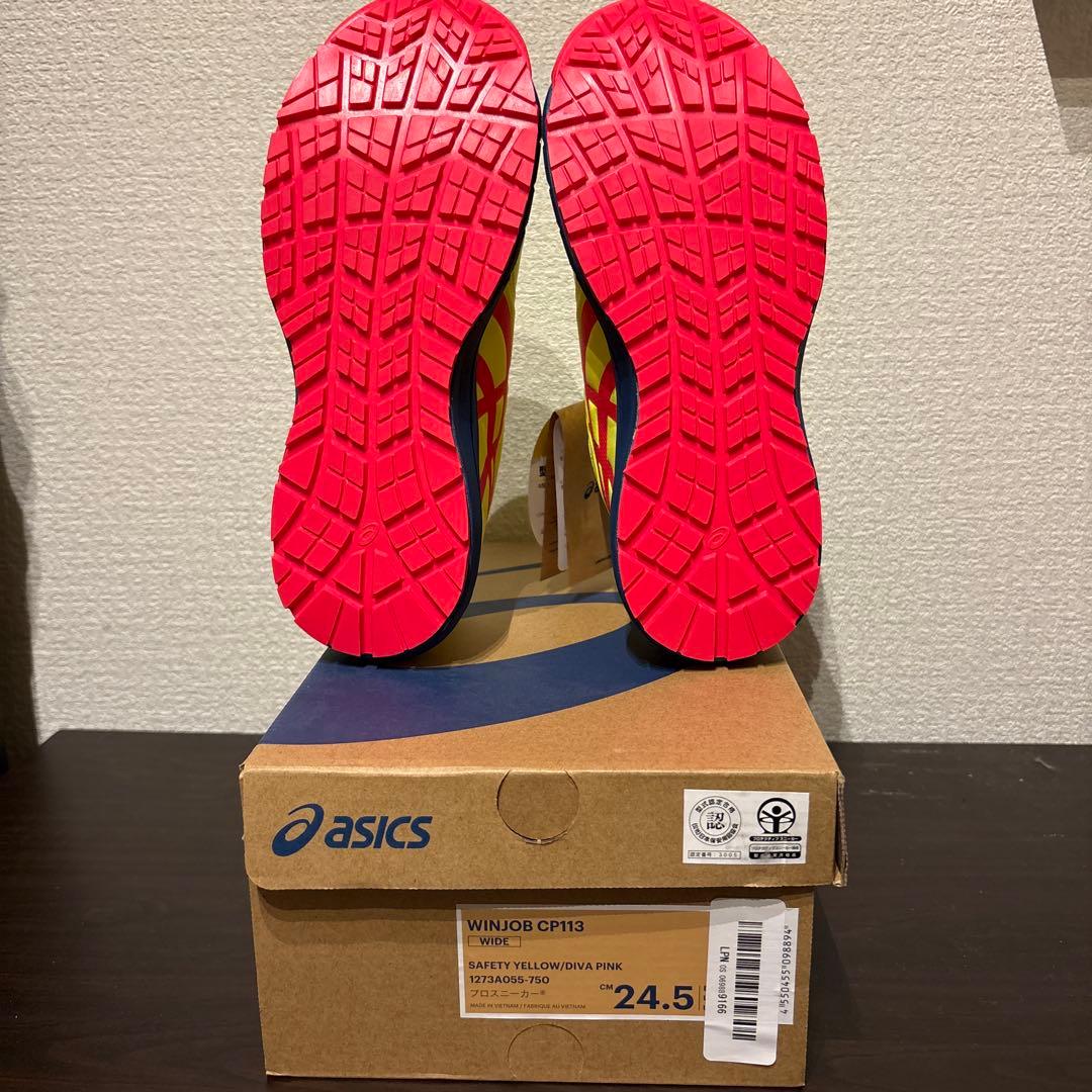 ASICS WINJOB CP113 24.5cm 安全靴　限定カラー