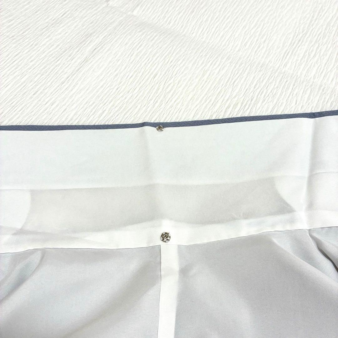 良品✨】東レシルック 洗える着物 飛び柄小紋 浅葱鼠 葉と実 手縫い