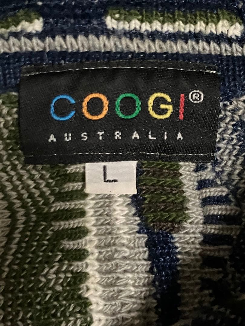 希少 COOGI クージー 3Dニット 高配色 マルチカラー ヴィンテージ90s