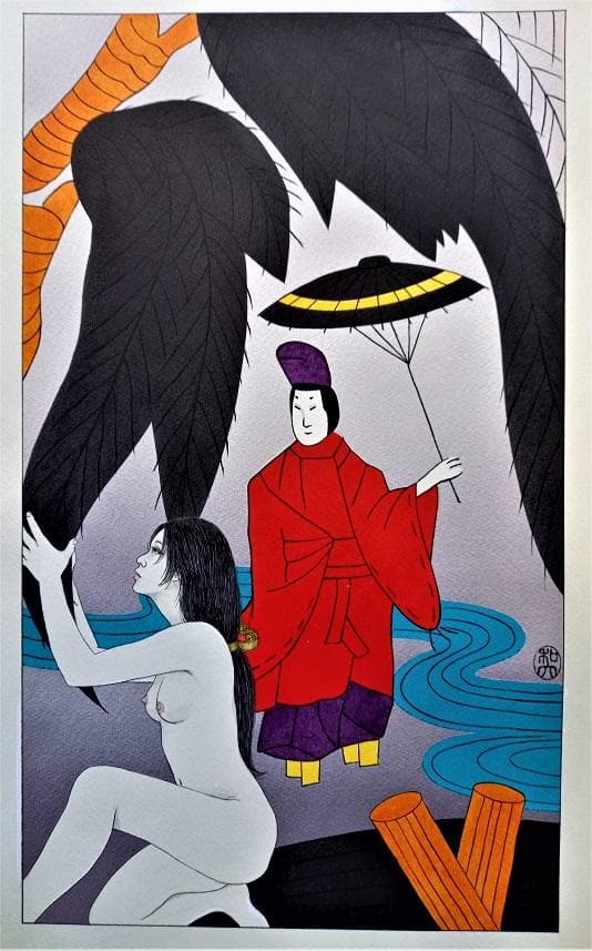 滝沢和大　イラストレーターによるカレンダー肉筆画　7枚セット