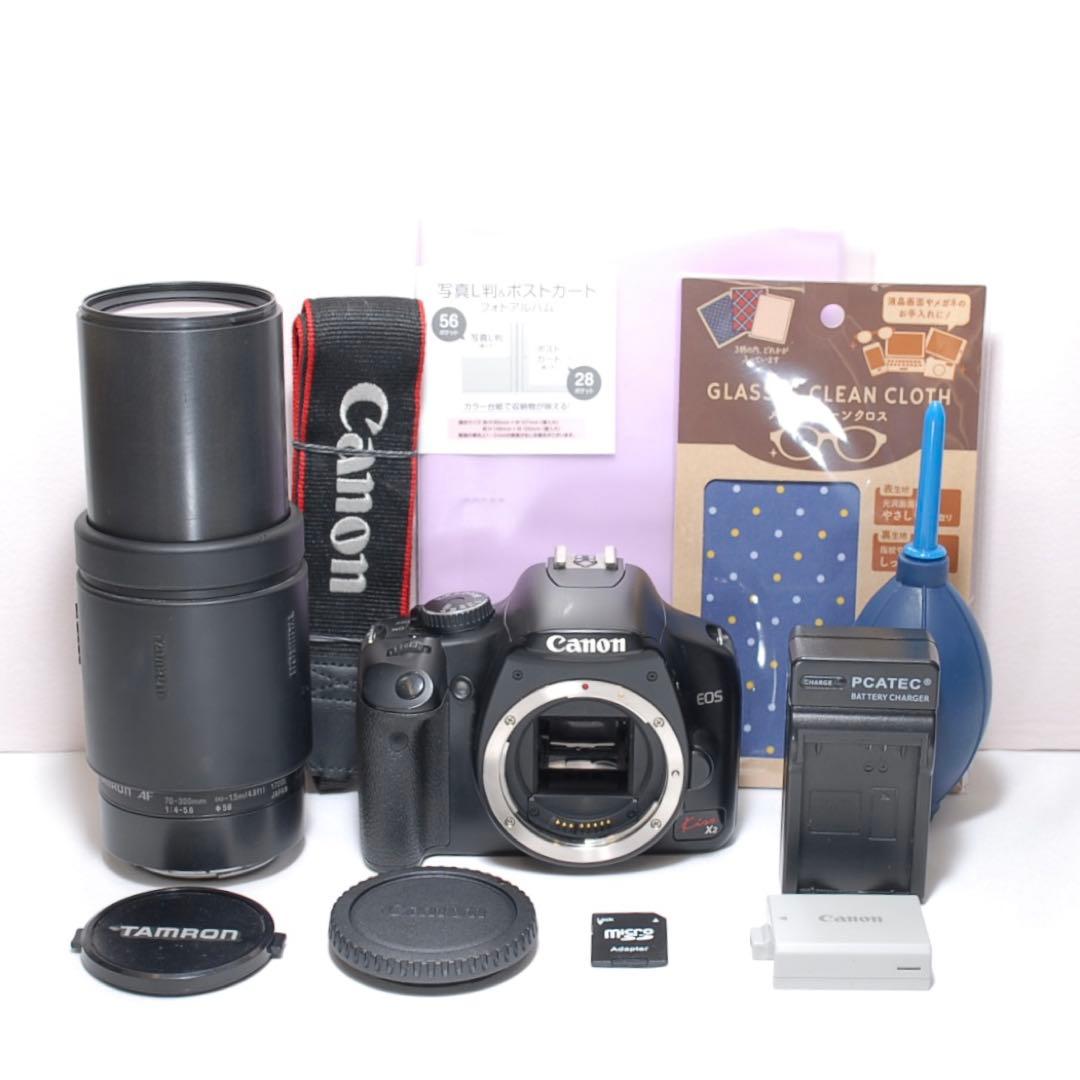 ✨超望遠レンズセット✨Canon Kiss X2✨シングルレンズ✨入門モデル