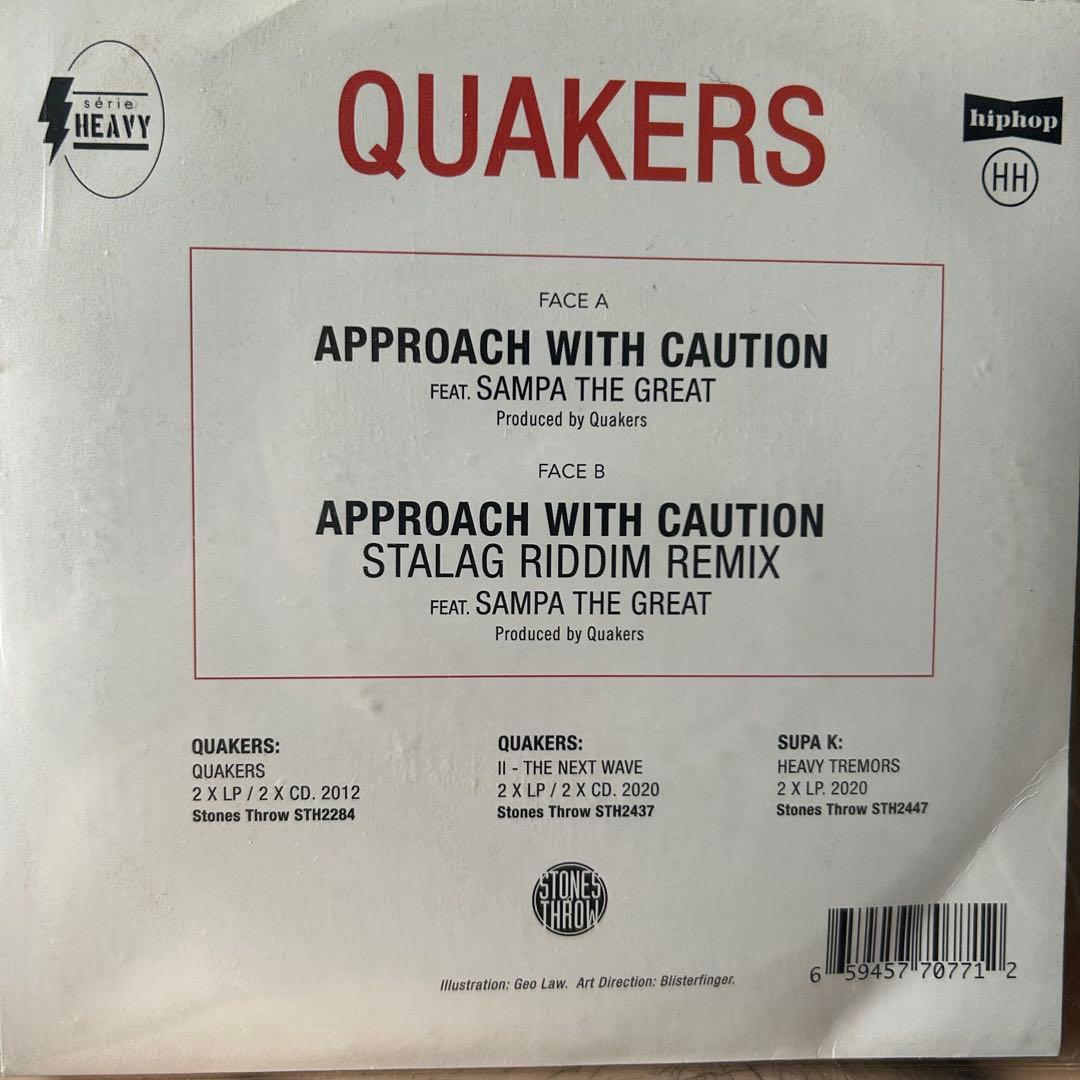 quakers / approach with caution 7インチ レア - メルカリ