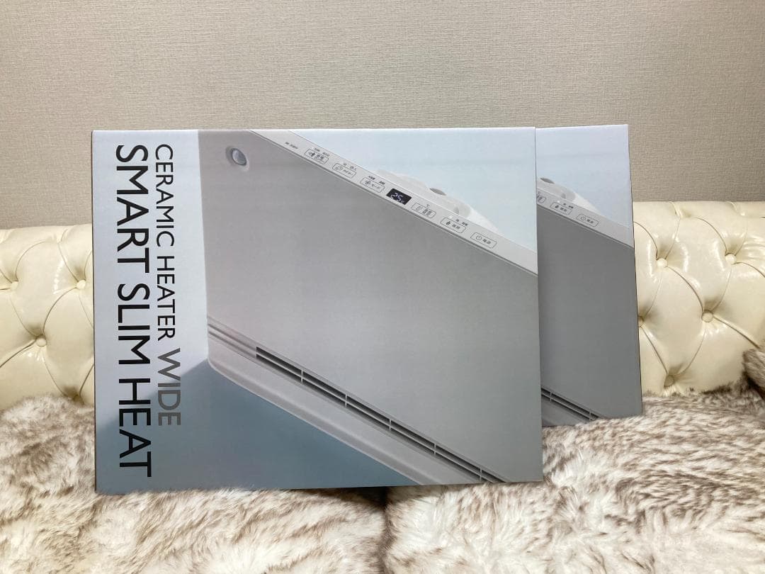 《新品未開封》 THREEUP セラミックファンヒーター SLIM その②