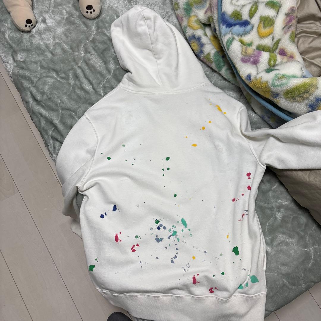 美品】ポロベア ポロラルフローレン ペインティングパーカー ホワイト