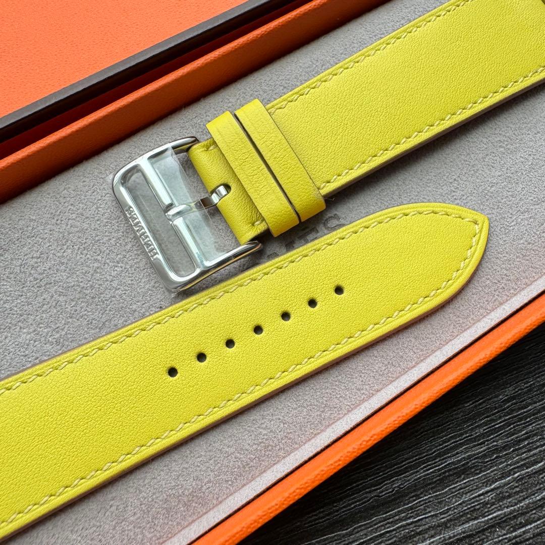 2592 未使用 Apple Watch エルメス イエロー ライム レザー - メルカリ