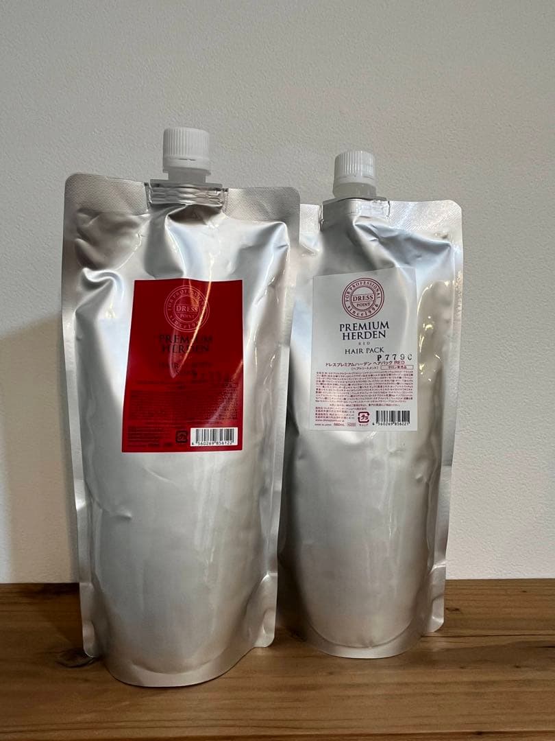ドレスポイント プレミアムハーデン 詰め替え 赤 シャンプー