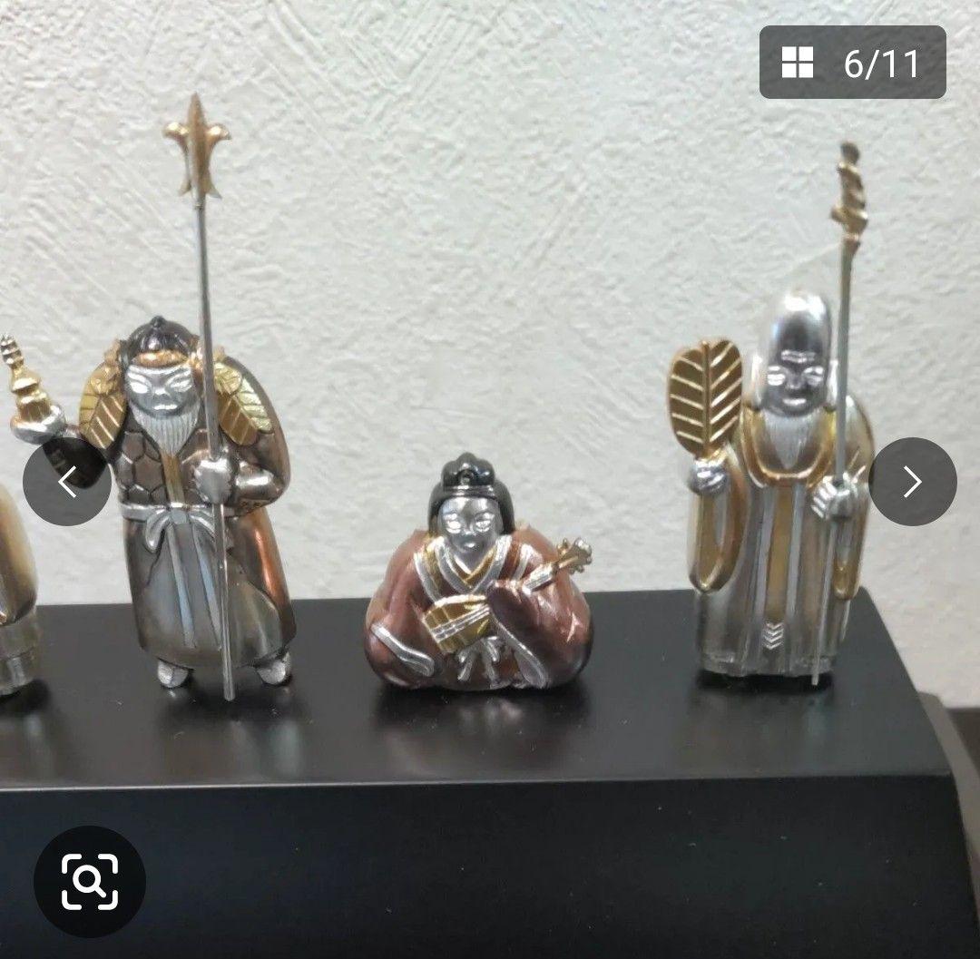 や*ん様 武比古 純銀 恵比寿 大黒 七福神 置物 オブジェ 縁起物 - メルカリ