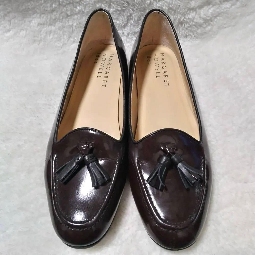 MARGARET HOWELL ideaダークブラウン ローファー 24.5cm