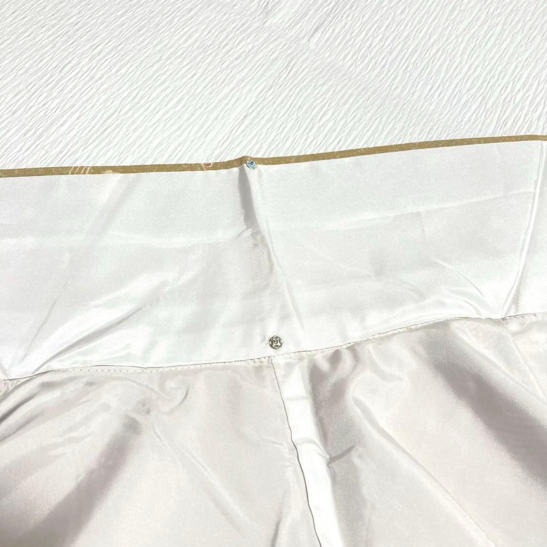 美品✨】東レシルック 洗える着物 小紋 四季草花 くすみの黄 トール