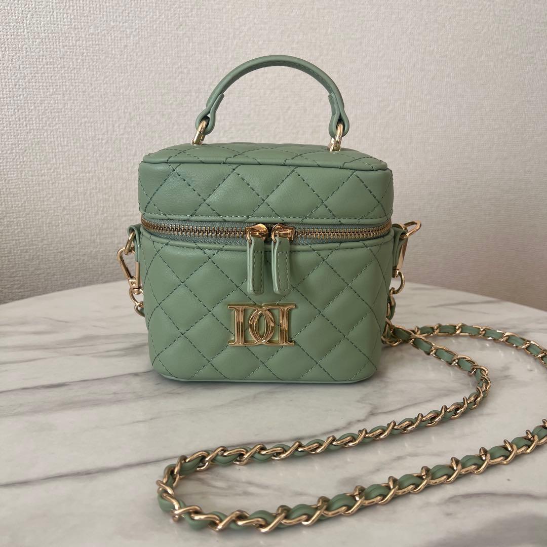 Darich 【ゴールドーパーツ】キルティングスクエアミニバッグ GRNグリーン