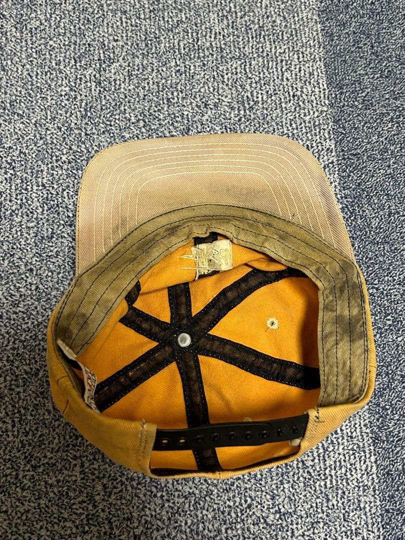 80s OLD STUSSY USA製 白タグ ストックロゴ 2トーン キャップ - メルカリ