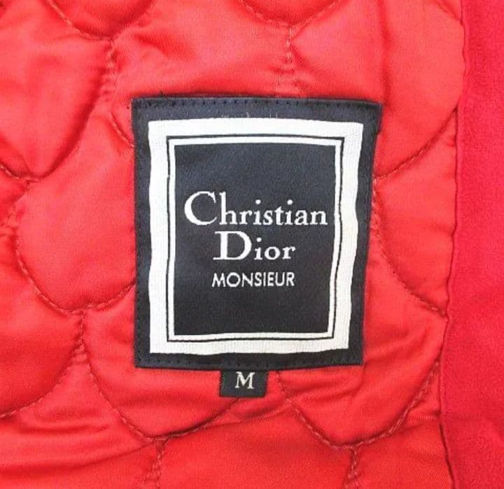 クリスチャンディオール Christian Dior 赤 ダッフルコート レッド