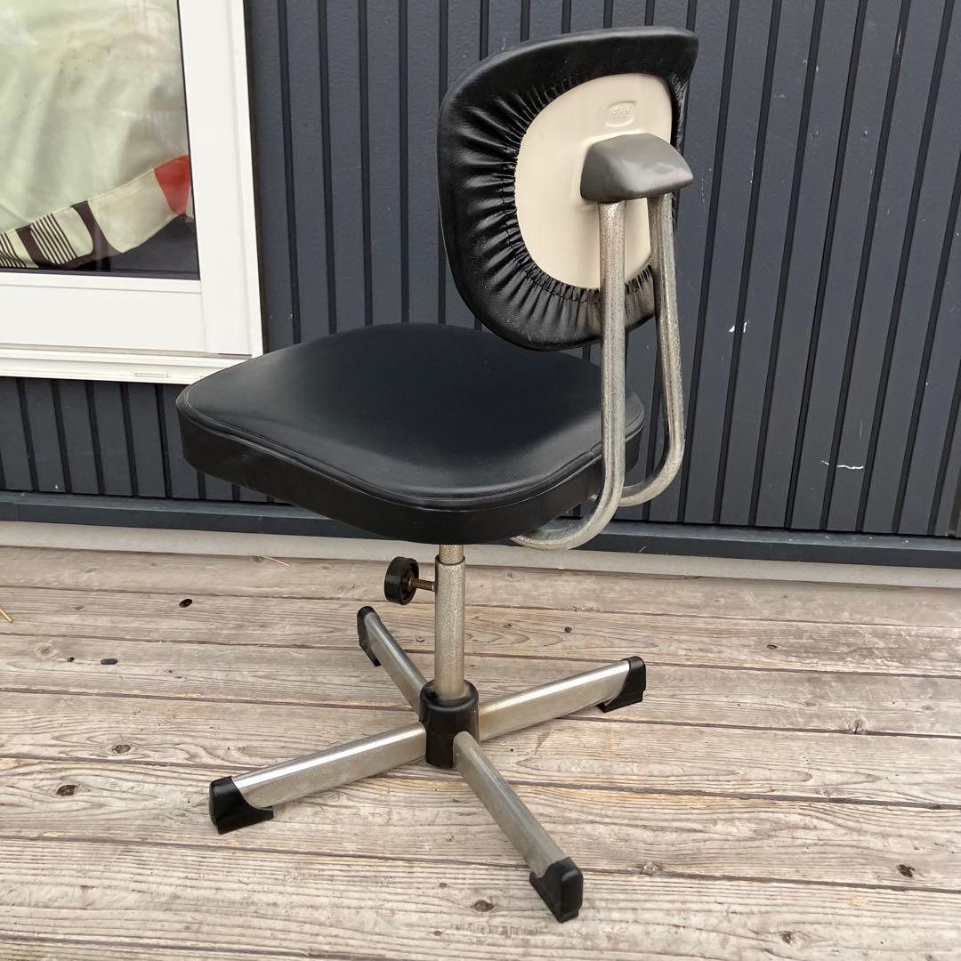 昭和レトロ ヴィンテージ チトセ 学習椅子 事務椅子 デスクチェア