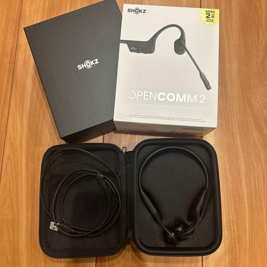 ジャンク品】SHOKZ OPENCOMM 2 骨伝導イヤホン イヤホン - メルカリ