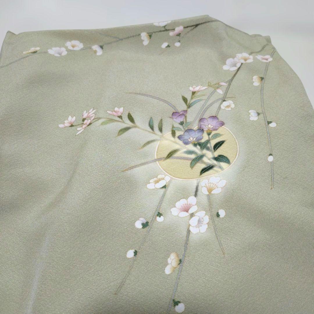 うぐいす色 ゴールド 付下げ訪問着・袋帯セット - メルカリ