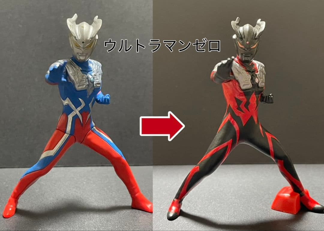 HGシリーズウルトラマン（ダークネス軍団）改造リペイント全4種